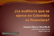¿La auditoría que se ejerce en Colombia es financiera?