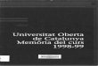 Memòria del curs 1998-1999 de la Universitat Oberta de Catalunya