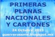 Primeras Planas Nacionales y Cartones 24 Octubre 2013