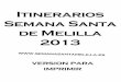 Itinerarios Semana Santa de Melilla 2013. Versión para Imprimir