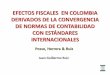 Efectos fiscales IFRS, Posse Herrera & Ruiz