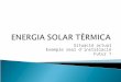 L'energia solar tèrmica