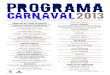 Carnaval Sitges 2013 - Programa - Ruas