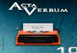 Acta Verbum (Nº 10)