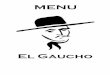 El Gaucho Menu Español
