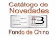 Catálogo de Novedades Fondo de Chino