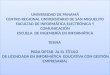 Universidad de panamá power points de la segunda tesina