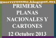 Primeras Planas Nacionales y Cartones 12 Octubre 2013