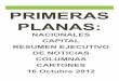 Primeras Planas Nacionales y Cartones 16 Octubre 2012
