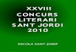 XXVIII Concurs Literari Sant Jordi 2010