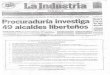 Procuraduria investiga 49 alcaldes de la Libertad, Peru