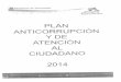 Plan Anticorrupción y de Atención al Ciudadano 2014