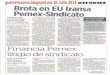 Brota en EU transa Pemex- Sindicato
