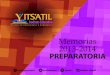 PREPARATORIA - MEMORIAS 2013-2014