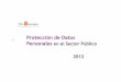 Protección de datos personales en el sector público