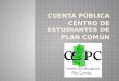 Cuenta pública CEPC