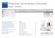 Photoshop cc herramientas y comandos inglés/español