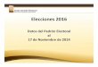 Datos Padrón Electoral al 17/11/2014