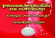 Programación de navidad Colegio José Arnauda 2014