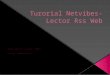 Turorial netvibes -Lector RSS Web