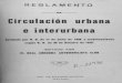 1929 Reglamento de circulacion urbana e interurbana
