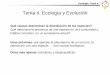 Ecología - Tema 4 Ecología y Evolución
