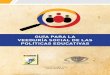 GUÍA PARA LA VEEDURÍA SOCIAL DE LAS POLÍTICAS EDUCATIVAS