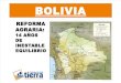 Bolivia Estructura Agraria. Alcides Vadillo