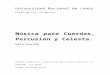 analisis M. cuerdas percusion y celesta