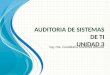 UTSV - Auditoria de Sistemas de TI Unidad 3 - 2015