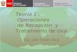 Teoría 1 Operaciones de Recepción y Tratamiento de Uva