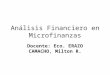 Análisis Financiero en Microfinanzas Clase 12 (1)