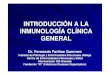 Introducción a La Inmunología Clínica General