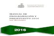 Manual de Programación y Presupuesto 2016 (a)