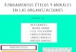 Fundamentos Éticos y Morales en Las Organizaciones