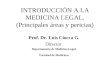 Medicina Legal. Introduccion