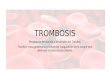 Patologia - trombosis