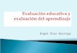 Evaluacion Educativa y Del Aprendizaje