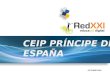 CEIP PRÍNCIPE DE ESPAÑA OCTUBRE 2015. Presentación del Plan de las TIC y Estrategia REDXXI. Adecuar y enriquecer los procesos de enseñanza y aprendizaje