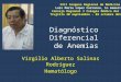 Diagnóstico Diferencial de Anemias Virgilio Alberto Salinas Rodríguez Hematólogo XXII Congeso Regional de Medicina Luis Mario López Carranza, in memorian