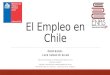 El Empleo en Chile ESCUELA NACIONAL DE FORMACIÓN SINDICAL 2015 “NUEVOS LÍDERES” CENTRAL UNITARIA DE TRABAJADORES DE CHILE SUBSECRETARÍA DEL TRABAJO – MINISTERIO