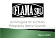 Tecnologías de Gestión Programa Norte Grande Mayo 2.012