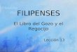 FILIPENSES El Libro del Gozo y el Regocijo Lección 13