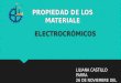 PROPIEDAD DE LOS MATERIALE ELECTROCRÓMICOS LILIANA CASTILLO PARRA 26 DE NOVIEMBRE DEL 2015