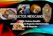 PRODUCTOS MEXICANOS Cecilia Ventura Astudillo Administración de Negocios Internacionales plan de Negocios