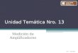 Unidad Temática Nro. 13 Medición de Amplificadores UTN FRBA Medidas Electrónicas II Rev 7 - 30/10/2012