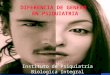 DIFERENCIA DE GENERO EN PSIQUIATRIA ANDREA MARQUEZ LOPEZ MATO Instituto de Psiquiatria Biologica Integral (ipbi) 