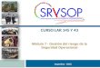 Argentina - 2015 Módulo 7 - Gestión del riesgo de la Seguridad Operacional CURSO LAR 145 Y 43