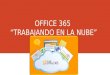 OFFICE 365 “TRABAJANDO EN LA NUBE”. OFFICE 365 Microsoft Office 365 es un conjunto de soluciones integradas que nos permitirá potenciar la productividad