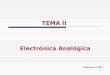 1 TEMA II Electrónica Analógica Electrónica II 2007